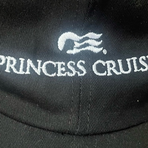 NWT Princess Cruises Black Baseball Cap Hat Adjustable - Picture 5 of 6